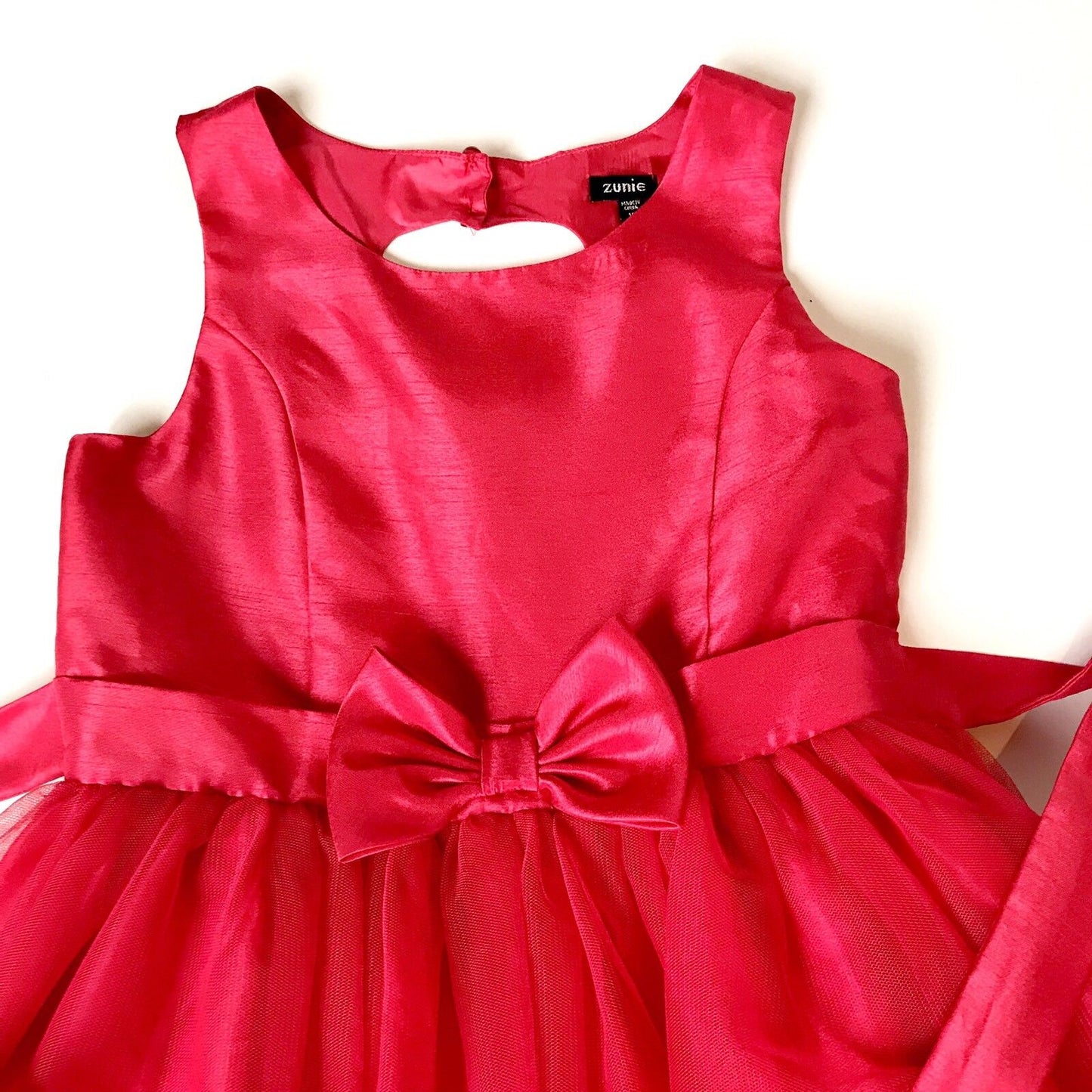 Zunie Red Tutu Dress. Heart Keyhole Back NWT Retails $68 Price $33 Age 14