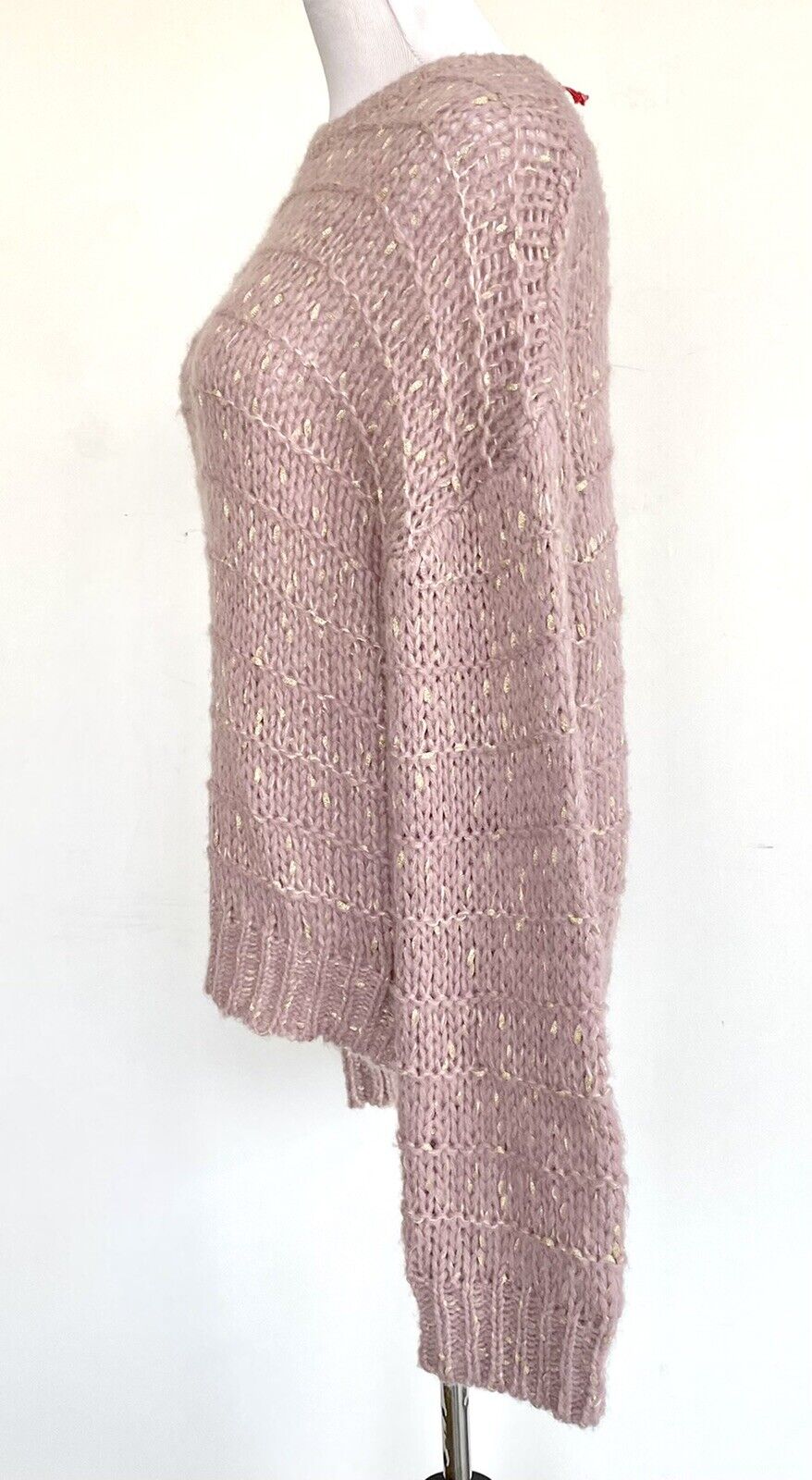 Raga Oversize Lilac And Gold Sweater Chunky Knit Retail $97 Price $59 Size XS/S