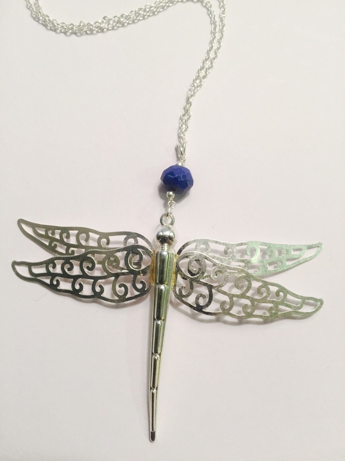 Pilgrim Jewelry Silver Plated Dragonfly Pendant With Gem Detail $14