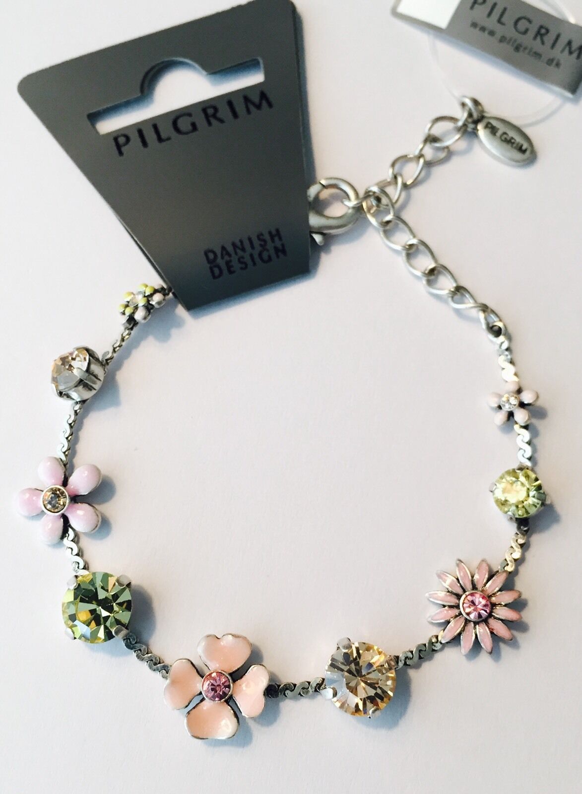 Pilgrim Swarovski Crystal Bracelet. Sterling Silver Plated. Price $14.95