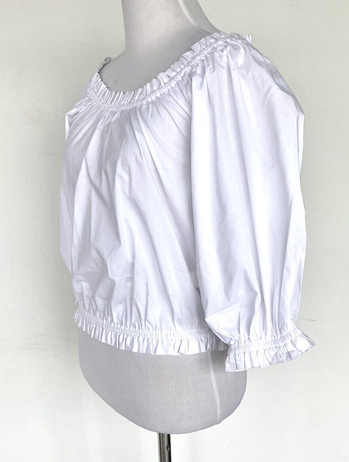 Kate Spade Aperitif White Poplin Top / Blouse NWT Retail $128 Price $84 Size XS