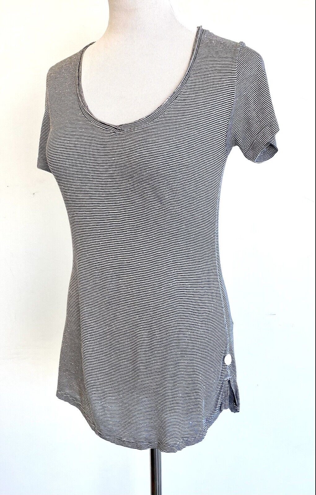 Scotch & Soda Striped Silk Viscose Mix Tee P /XS Retail $69 Price $39