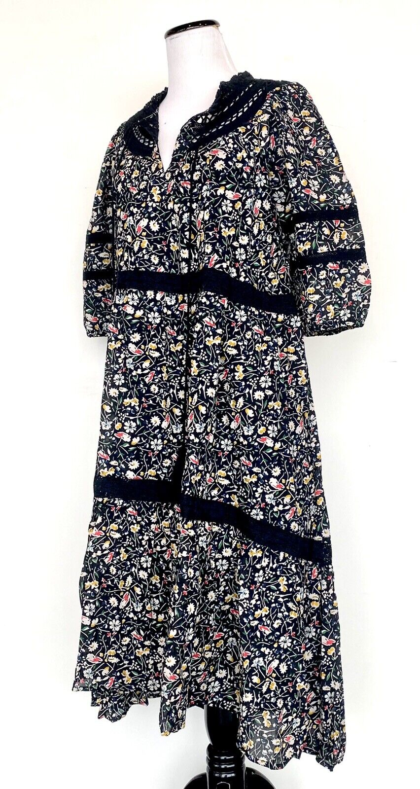 Sundance Isadora Crochet Insert Dress Retails $158 Price $89 Sz M NWT