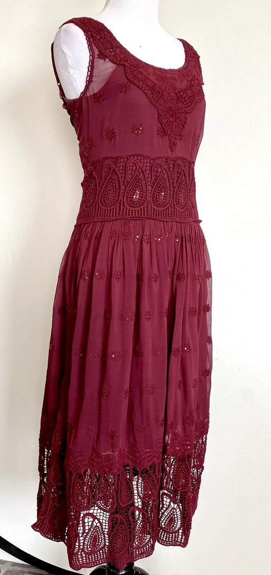 Sundance Love Forever Crochet Lace Dress Retail $178 Price $59 Size 2