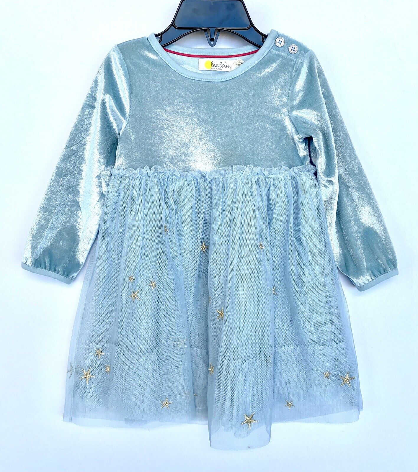 Mini Boden Fairy Wings Velvet Net Dress. 6-12 Month Retail $55 Price $32.98 NWT