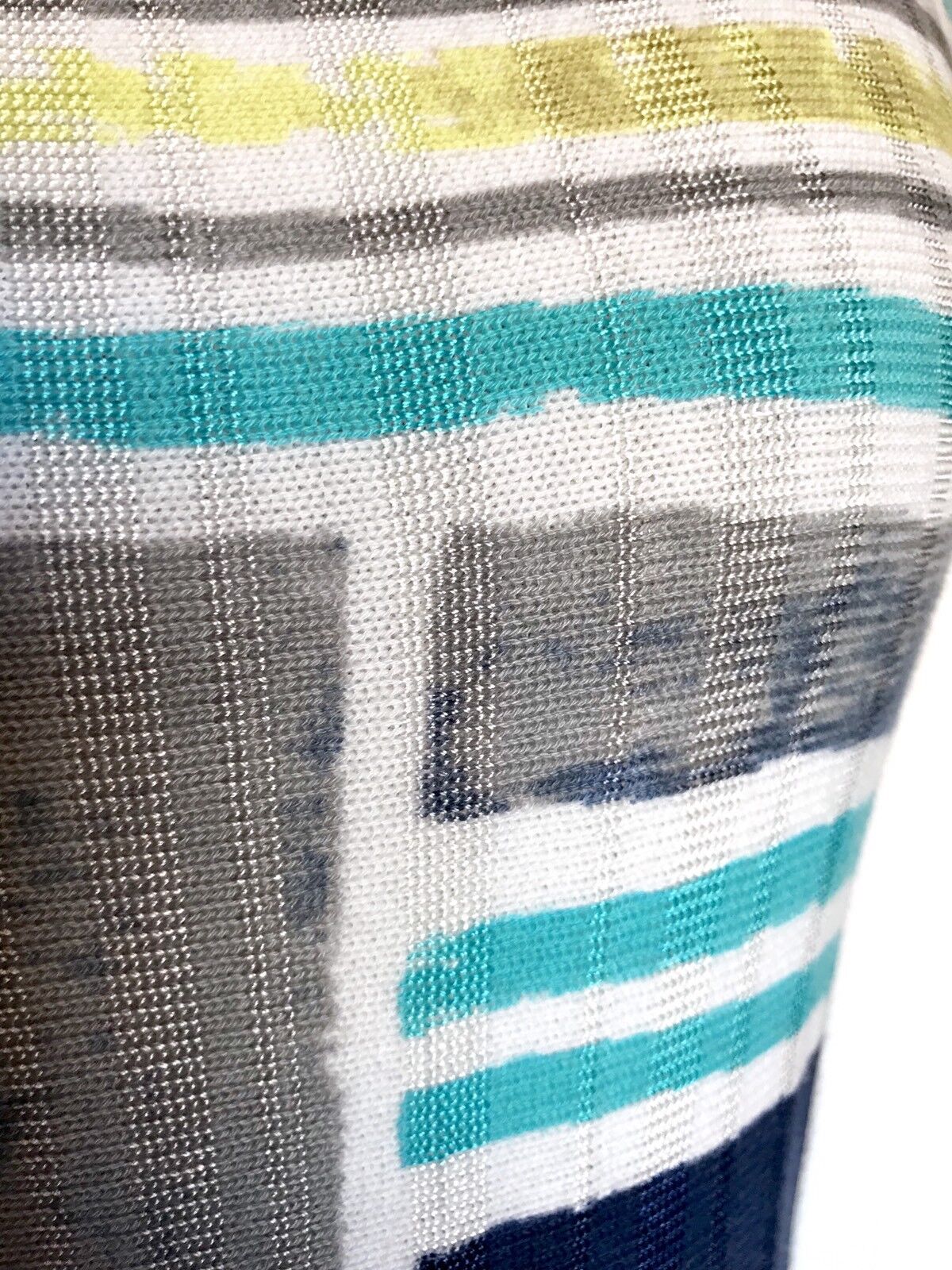 Nic + Zoe Blue Grey & White Knit Dress. NWT Petite S Retail $220 Price $79