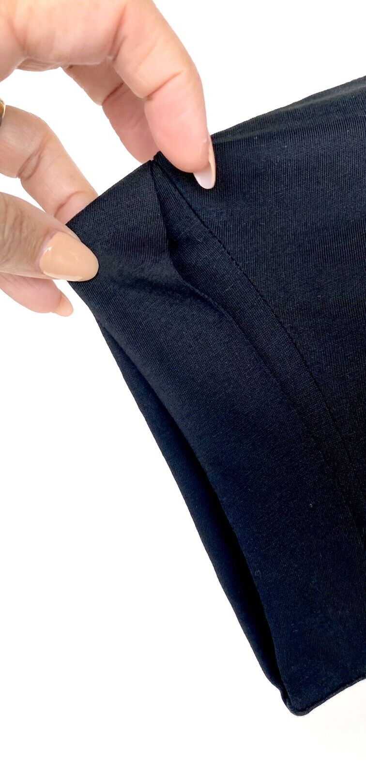 AllSaints City Imogen Boy Tee NWT Price $50 Size XS/S Roll Sleeve Black