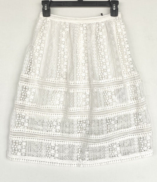 AllSaints Rowan Chalk Crochet Lace Skirt NWT Size 6 Retails $268 Price $119 NWT