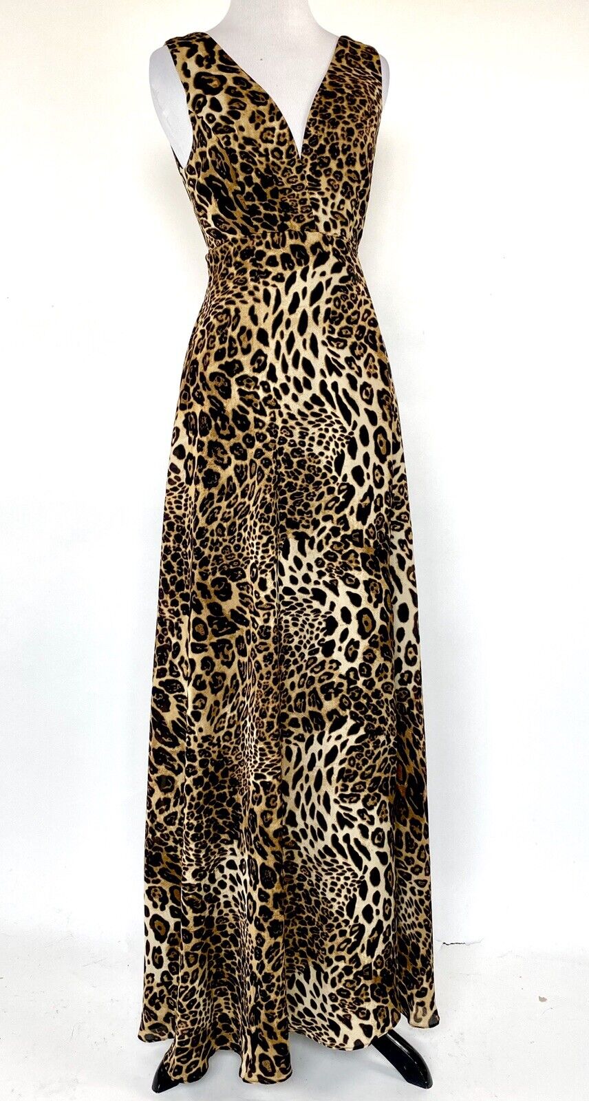Aqua Leopard Print Party Cocktail Prom Wrap Dress XS Retails $118 Price $48 NWT
