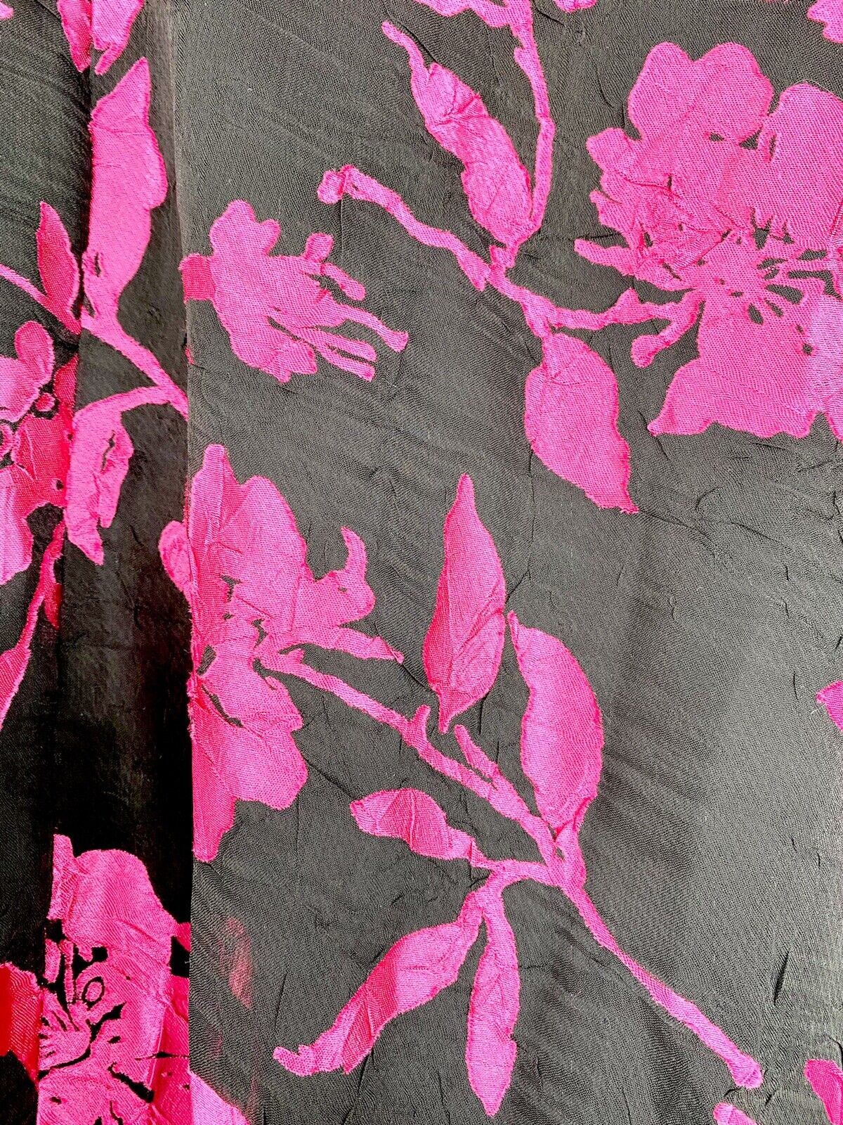 Alfani black & pink floral burnout skirt 18X Retails $89.50 Price 49 Chiffon