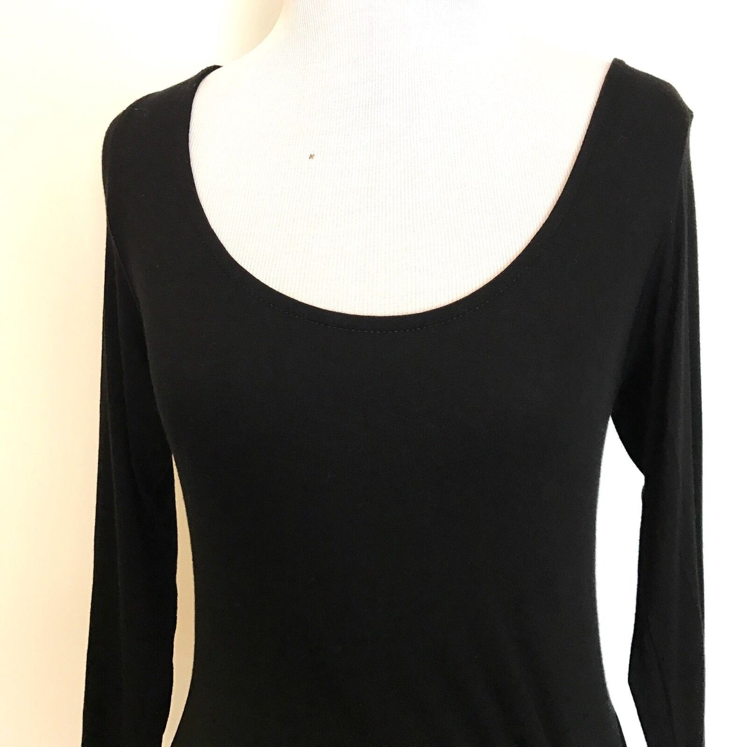 The Vanity Room Dark Black Knot Detail Wrap Dress. NWOT Price $32