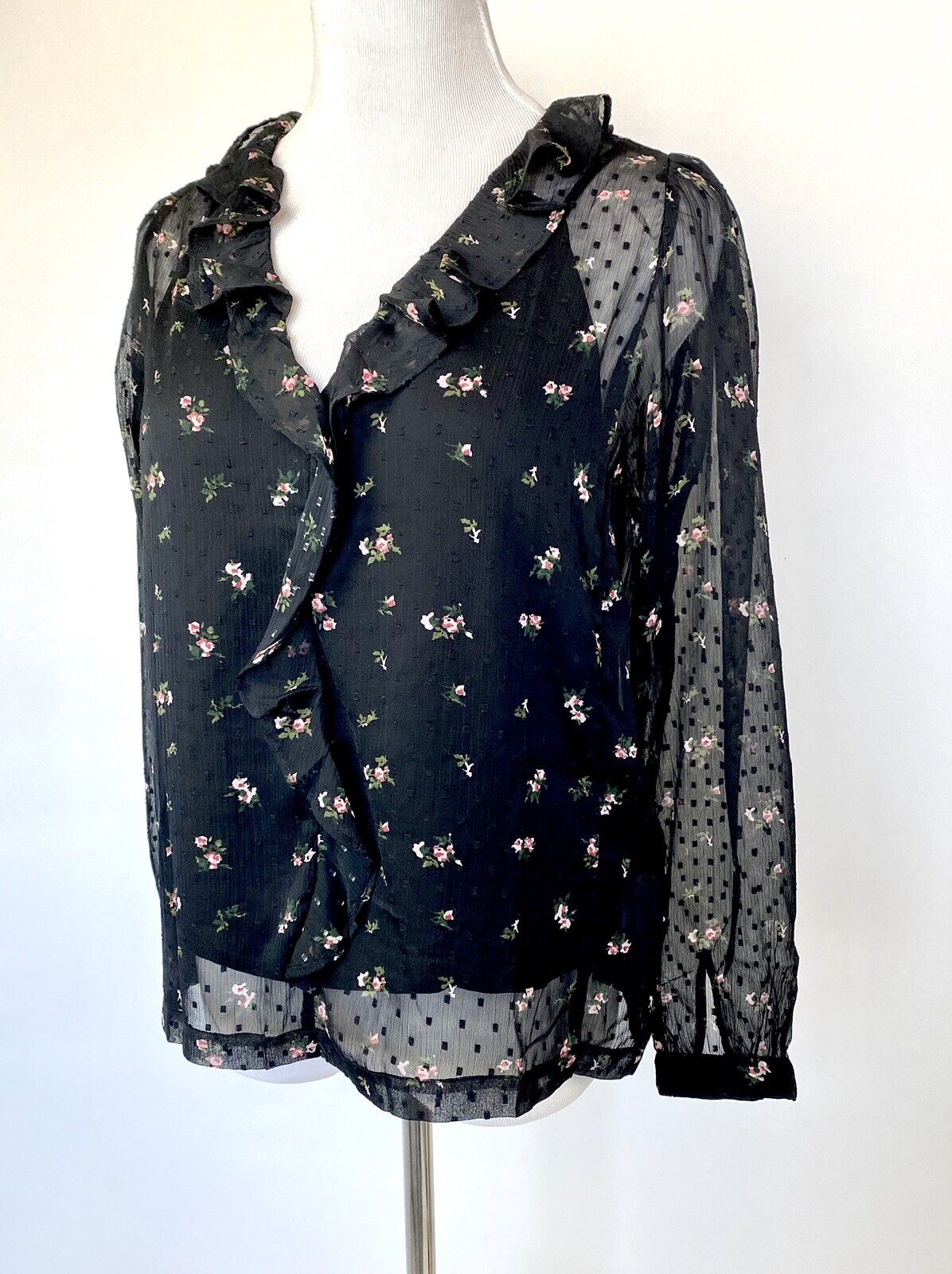 AllSaints Ari Aster 2 Pc Ruffle Top NWT Retail $150 Price $68 Size 6 All Saints