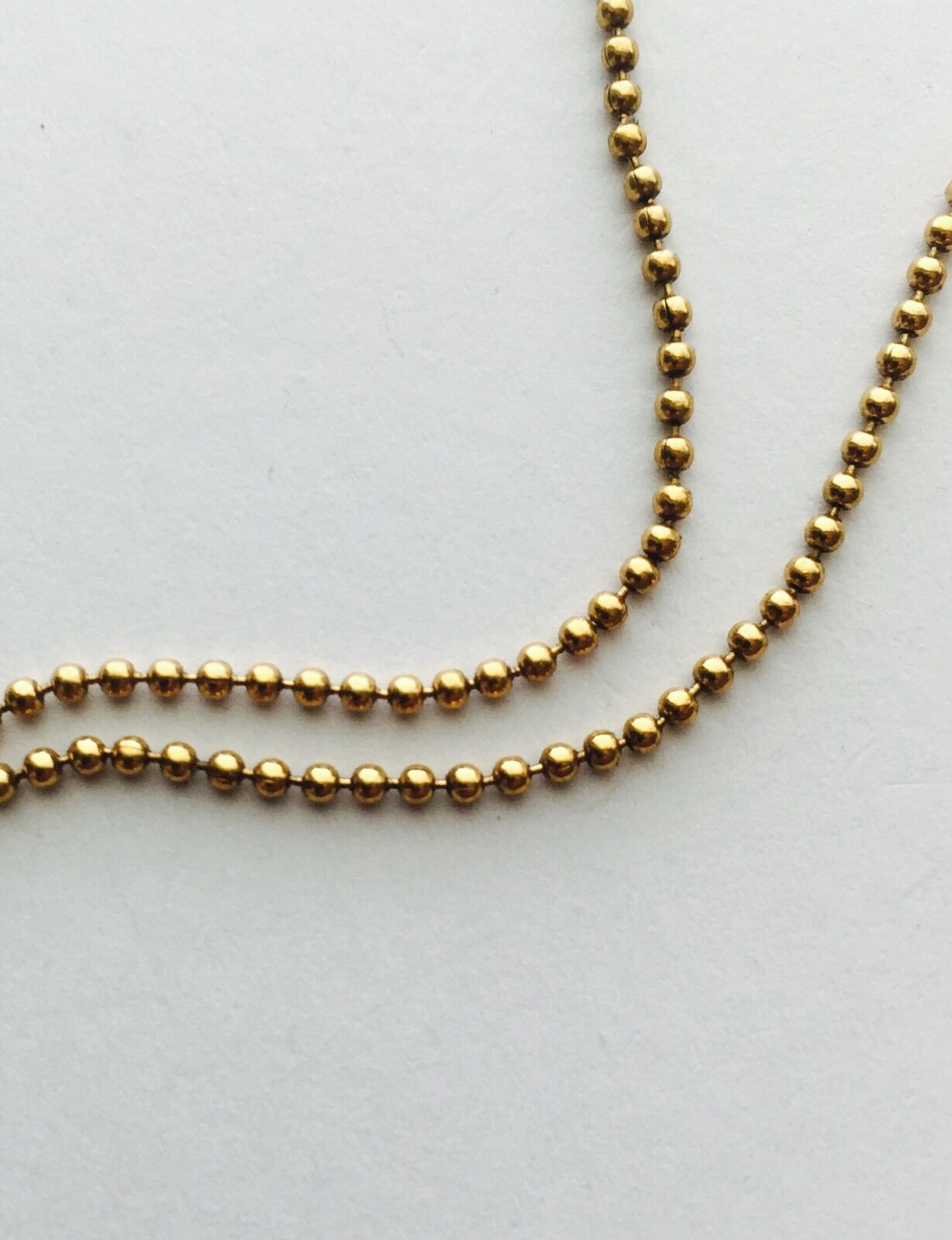 Pilgrim Danish 16Ct Gold Plate necklace Solid ball.  Retails $38 Price $16.45