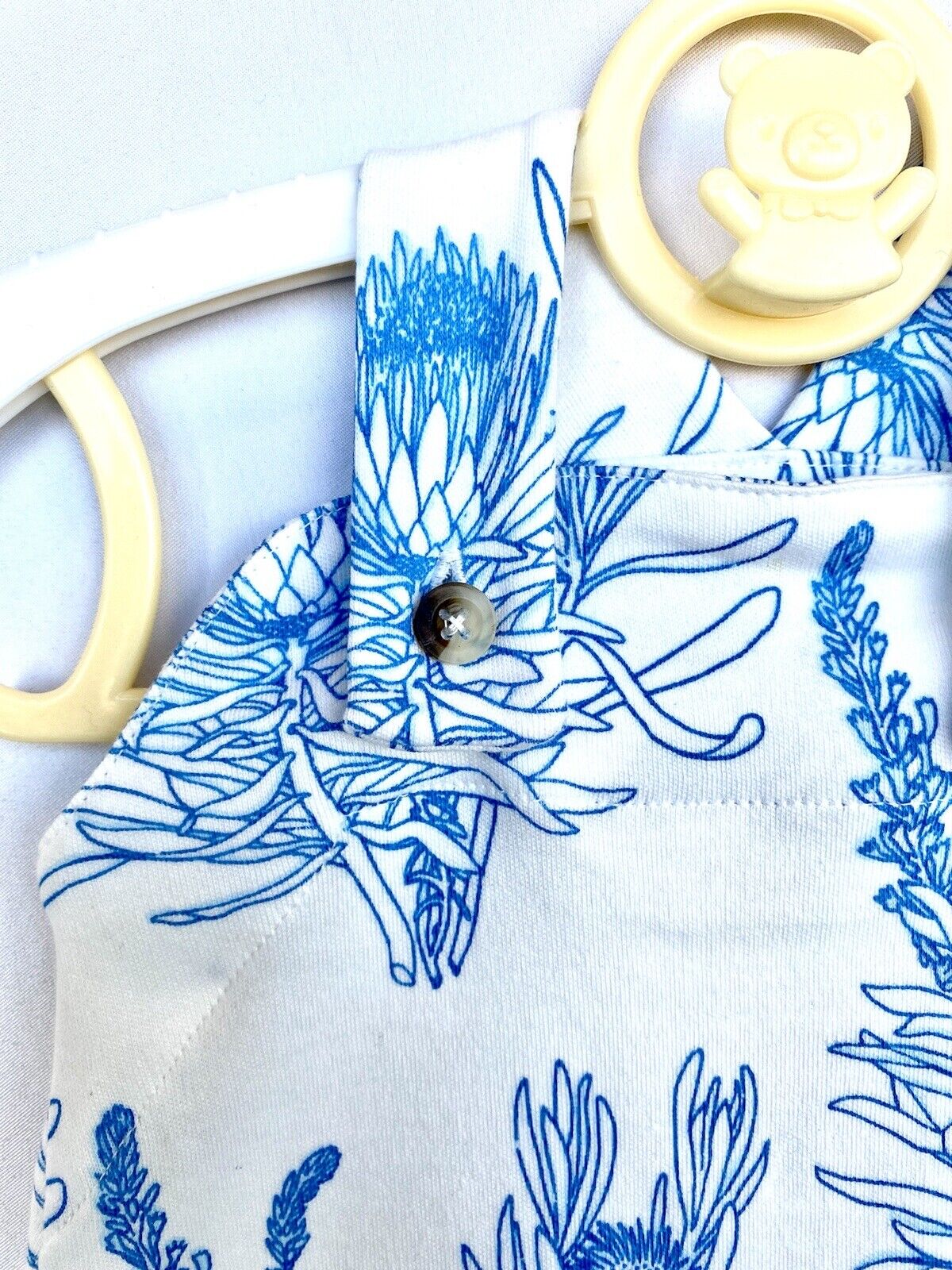 Kate Quinn 100% Organic Cotton Overall Shortie  Romper Retail $36 Price $28 0-3M