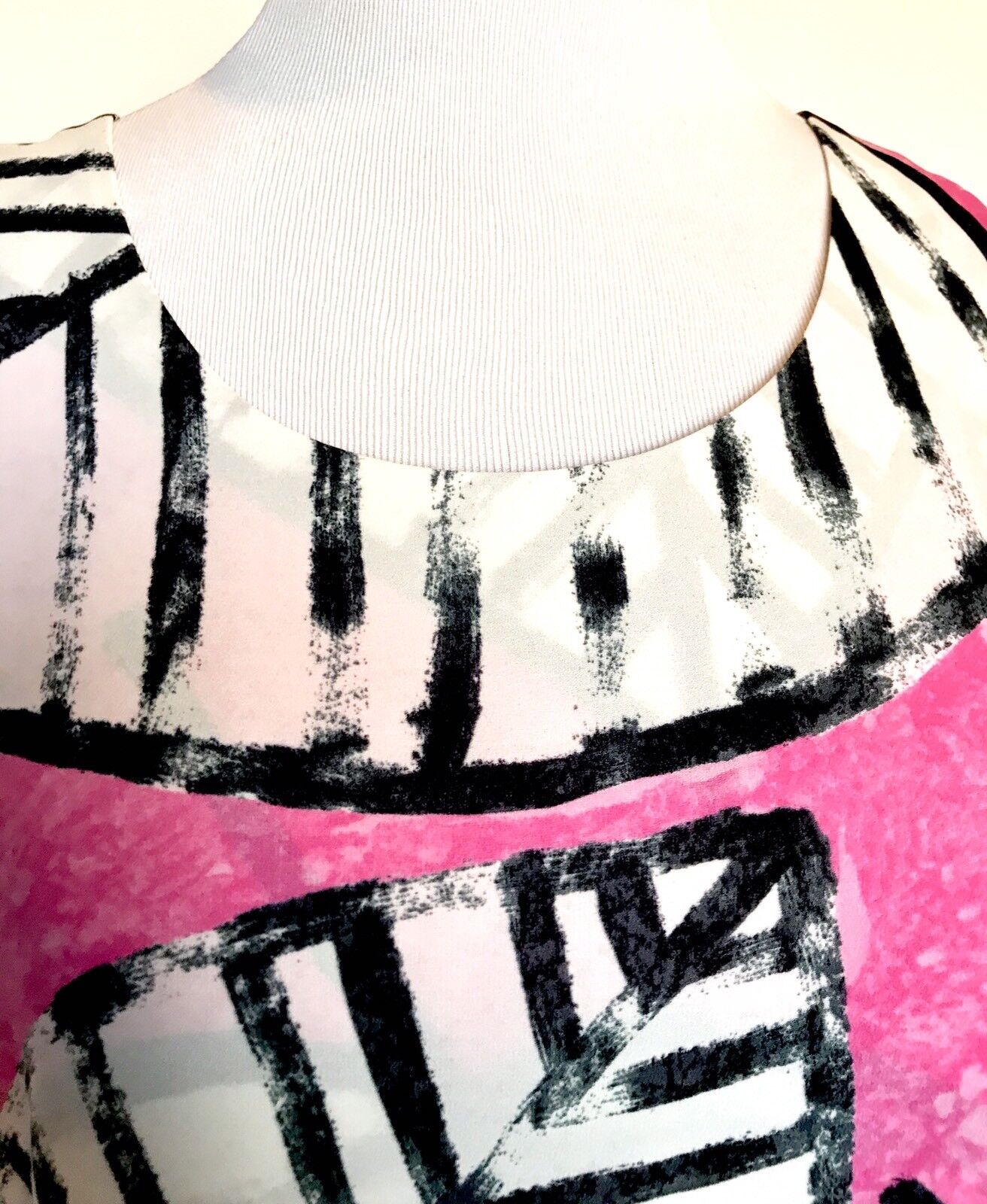 Nic + Zoe Leaves Wrap Dress. NWT Petite L Retail $188 Price $74.97 Pink White