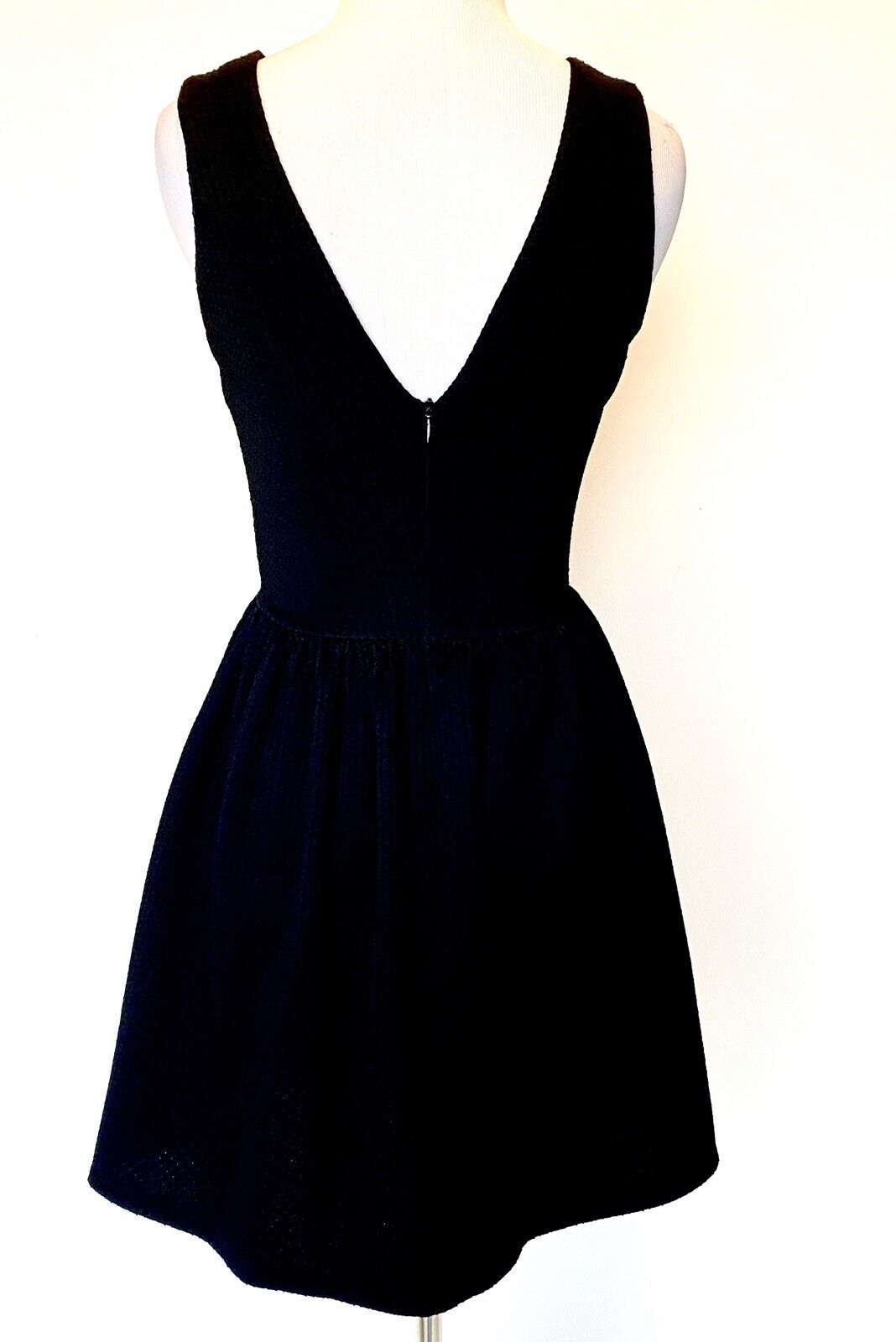 Little Black Dress Textured Stretch Skater Dress S Retail $88 Price $32 NWT