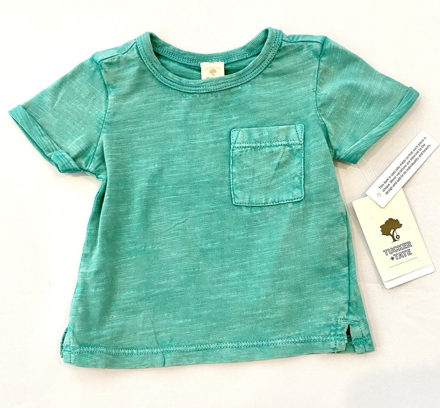 Tucker + Tate Green Washed Out T-Shirt. NWT Retails Price $15 Age 3M Soft Cotton