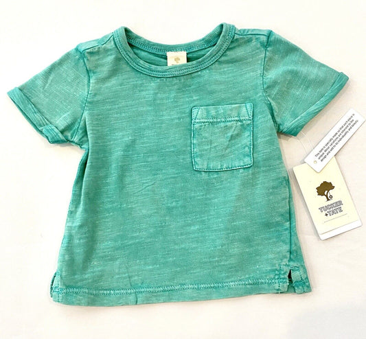 Tucker + Tate Green Washed Out T-Shirt. NWT Retails Price $15 Age 3M Soft Cotton