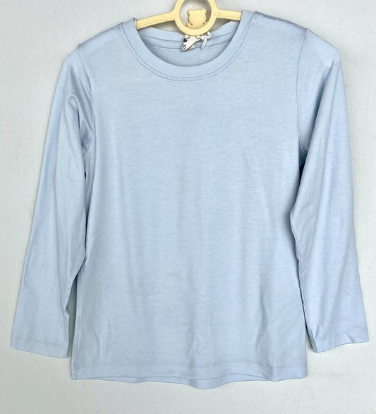 Kate Quinn Super soft Bamboo Crew LS Tee Light Blue Retail $36 Price $28 Age 7