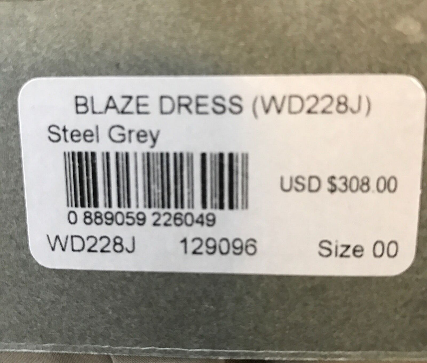 AllSaints Blaze Steel Grey Silky Dress.Retail $308 Price $125All Saints Size 00