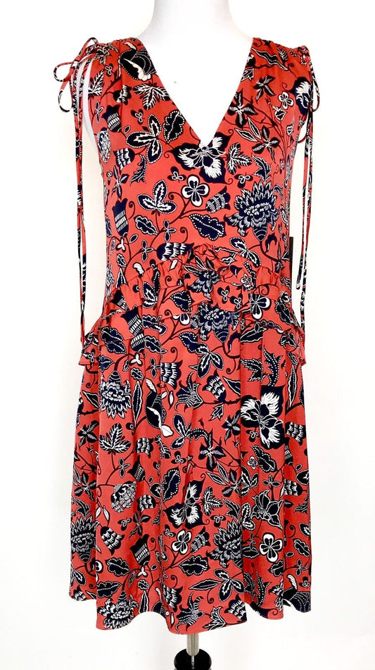 Nordstrom Signature Silk Red Paprika Indio Dress Retails $269 Price $98 Size 2