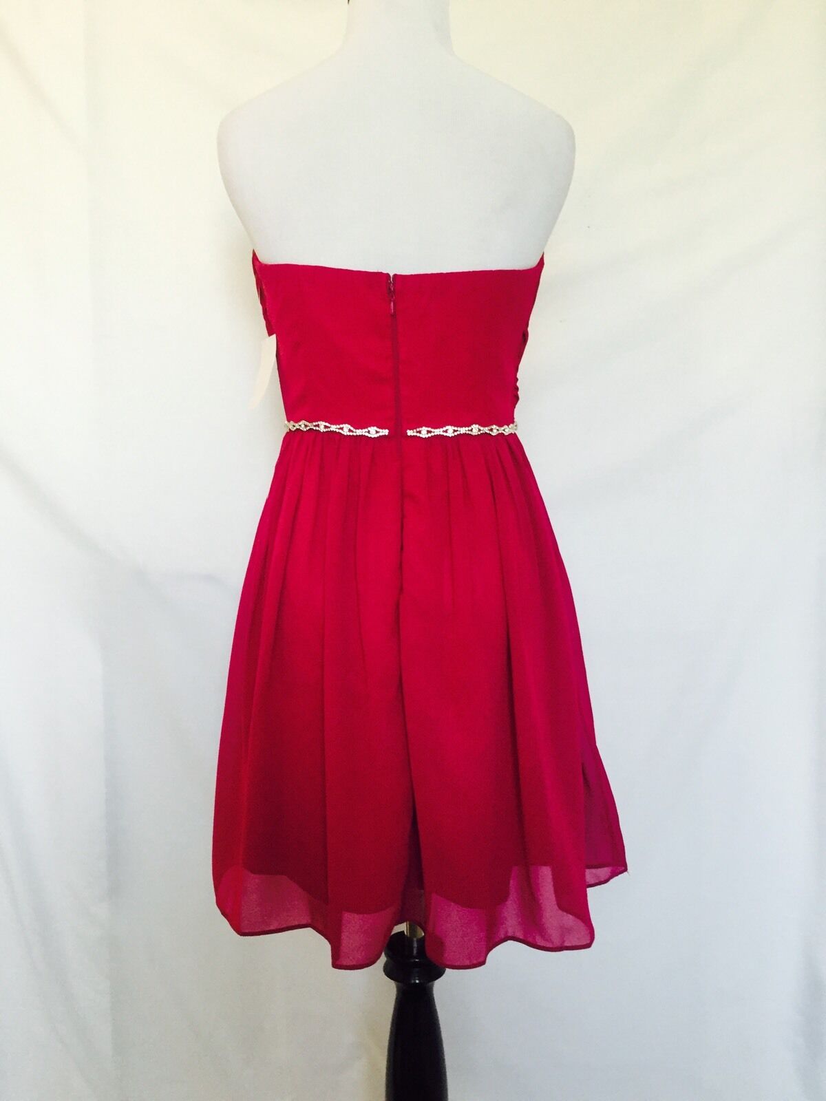 A.Drea Pink Prom Formal Diamante Strapless Dress. NWT Retail $98 Price 38