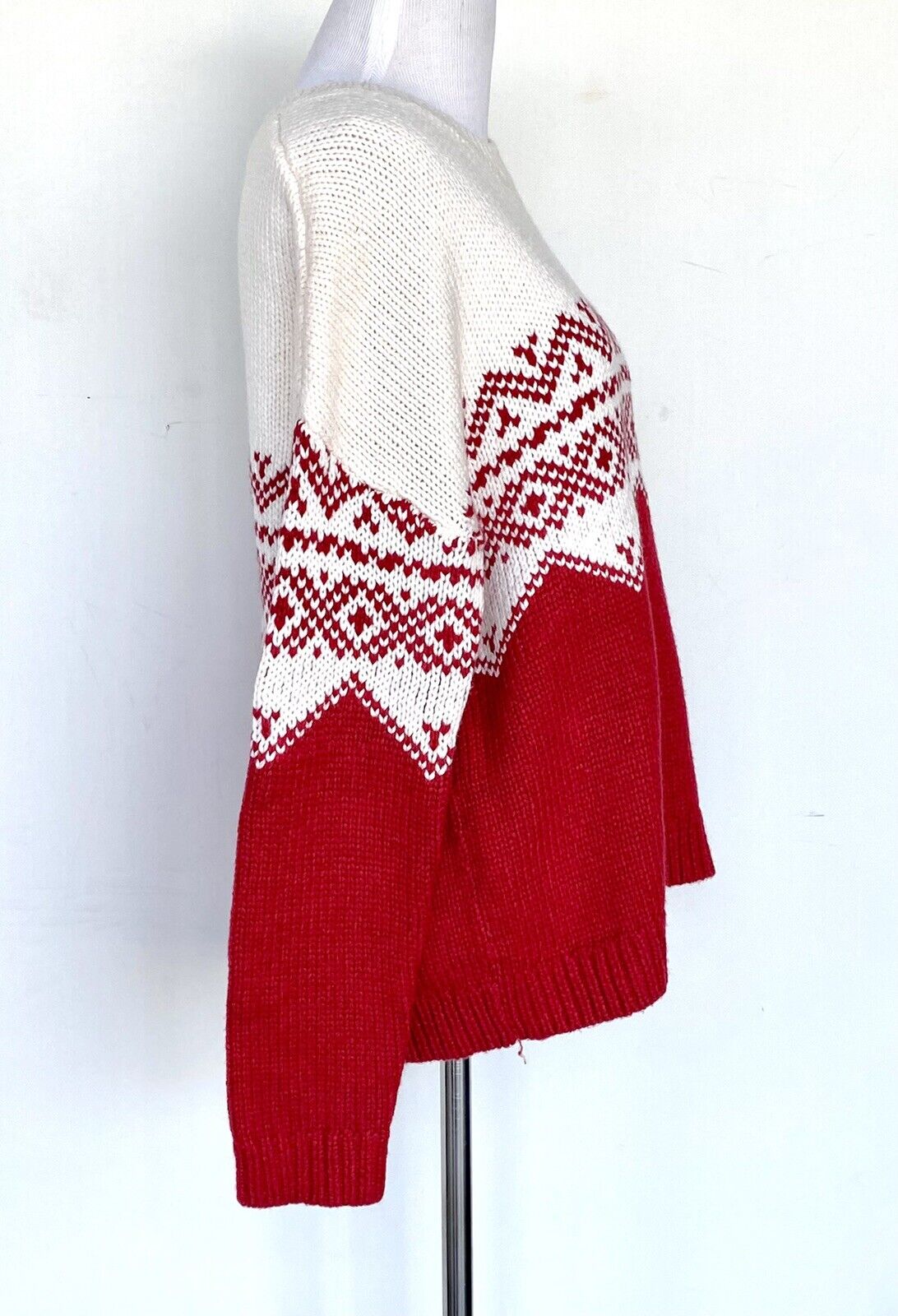 VELVET Graham & Spencer Fairisle Style Sweater Retail $198 Price $68 XS Wool Mix