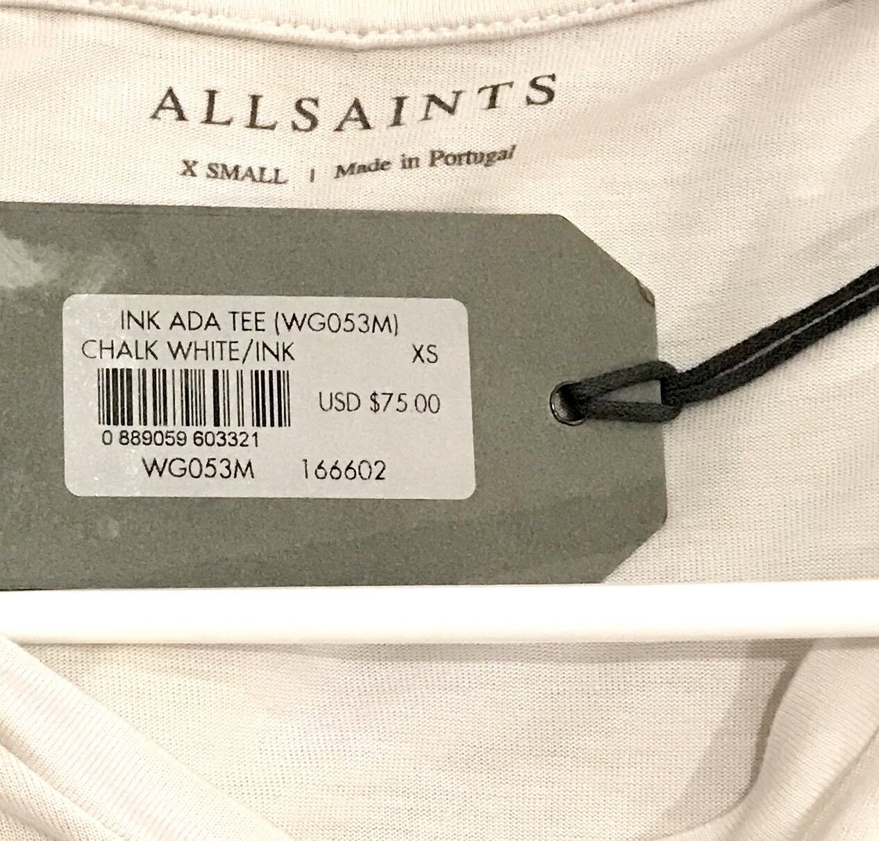 AllSaints Ink Ada Tee Top. NWT Retails $75 Price $49 Size XS All Saints