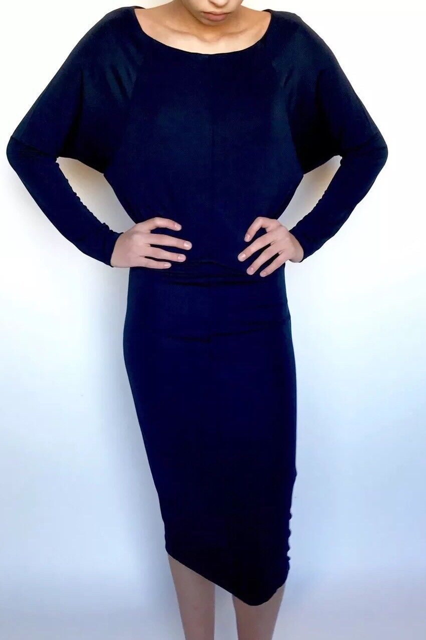 Armani Exchange Navy Stretch Dress NWT Size XS Retails $170 Price $85