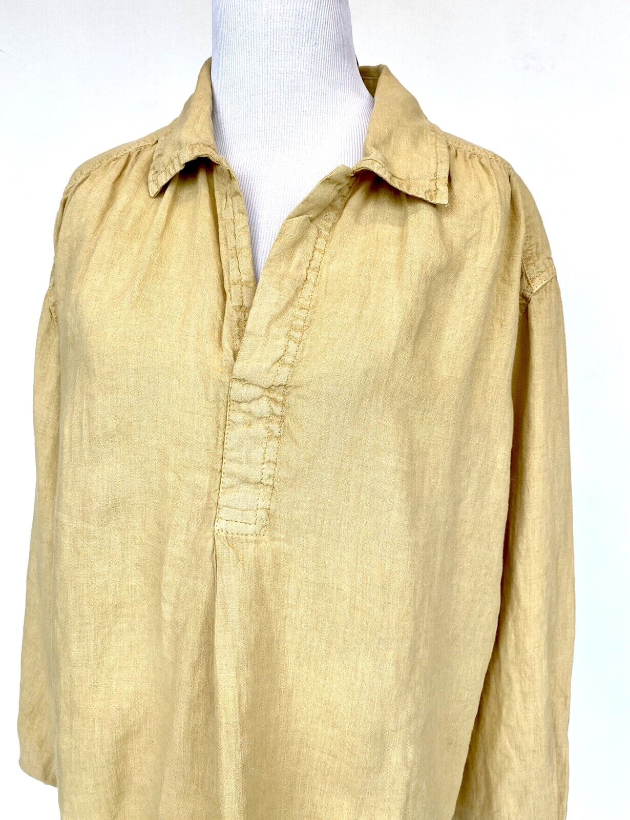 Sundance Roaming Free Linen LS Blouse. Retails $98 Price $49 NWT Size S