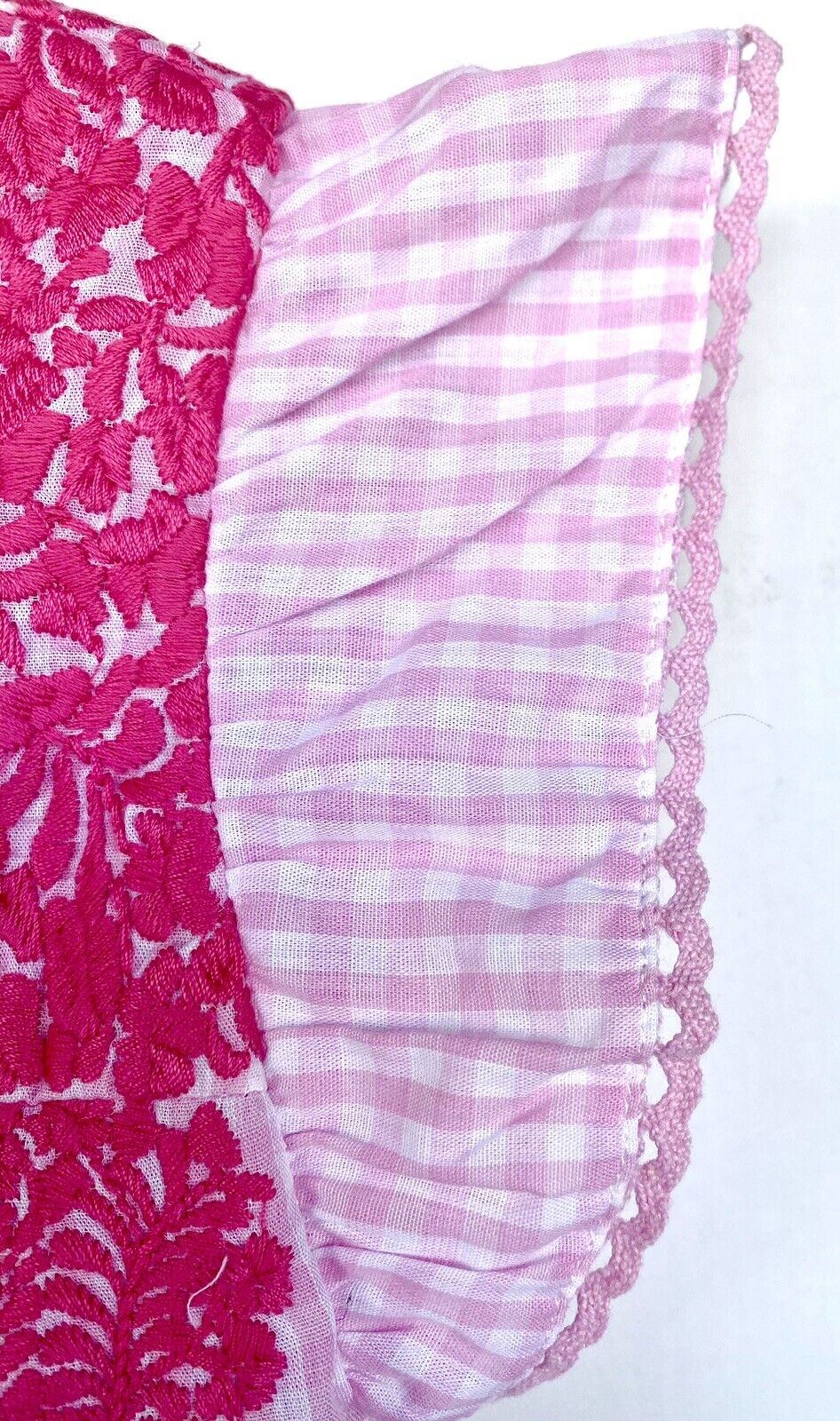 J Marie embroidered Dorothy Dress 3T Retail $102 Price $49 Gingham Pink
