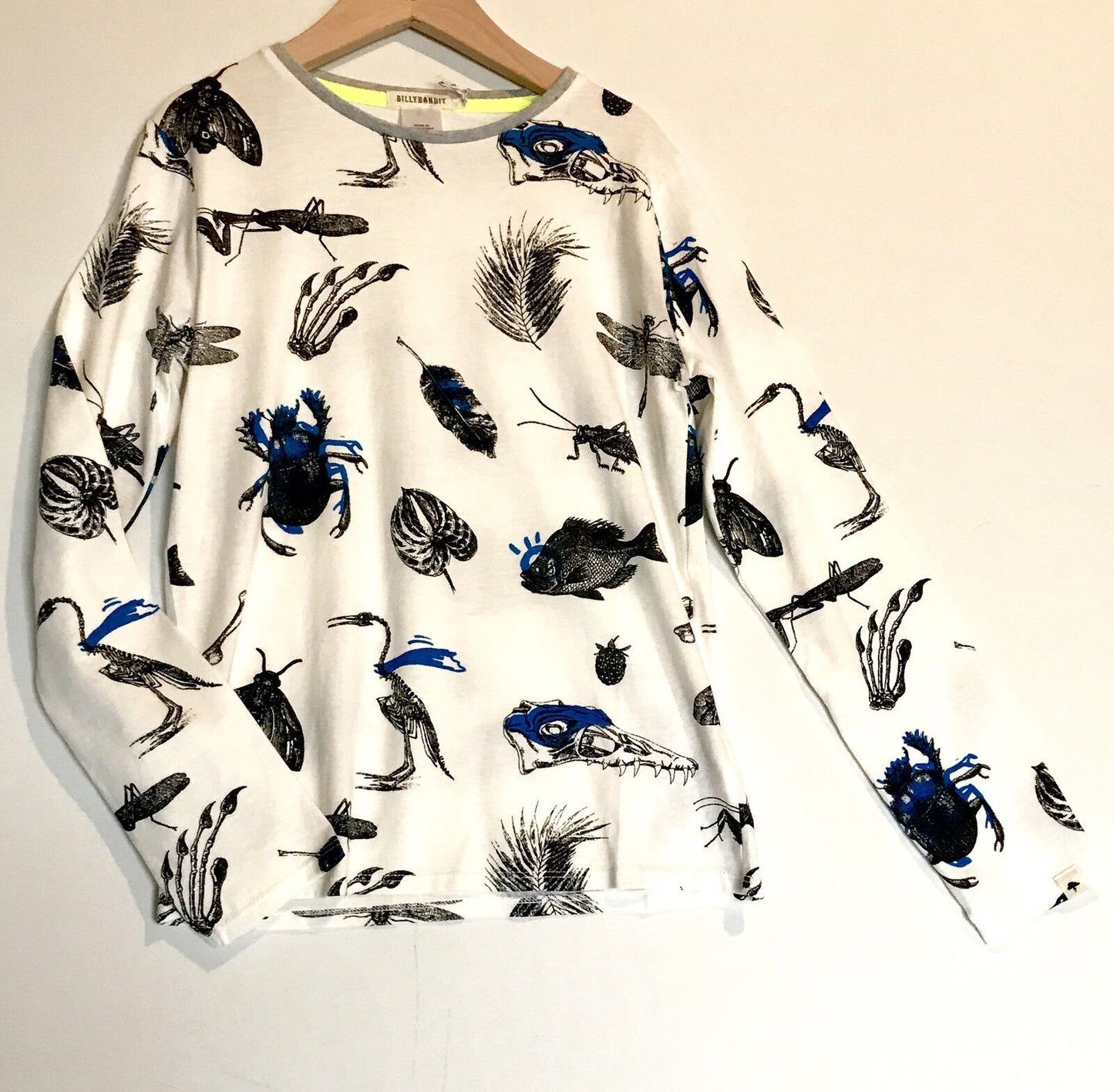 Billy Bandit Bug & Dinosaur Skeleton LS Top. Retails $41 Price $29 Age 10 NWT