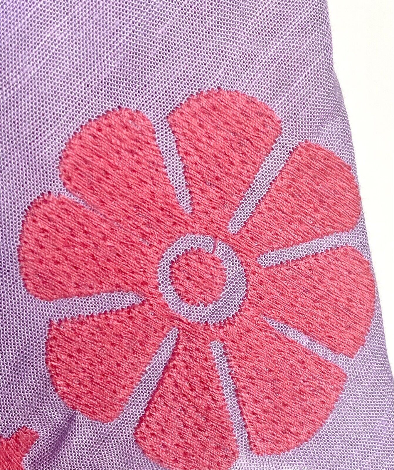 NWT J Marie embroidered Lilac Linen mix Kaftan Dress S Retail $136 Price $69