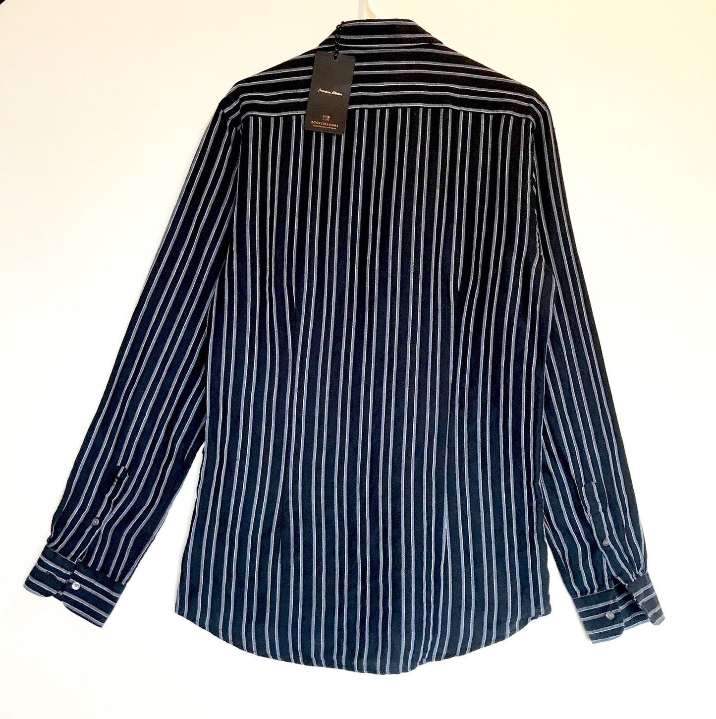 Scotch & Soda Striped LS Linen Mix Shirt. NWT Medium Retail $135 Price $78