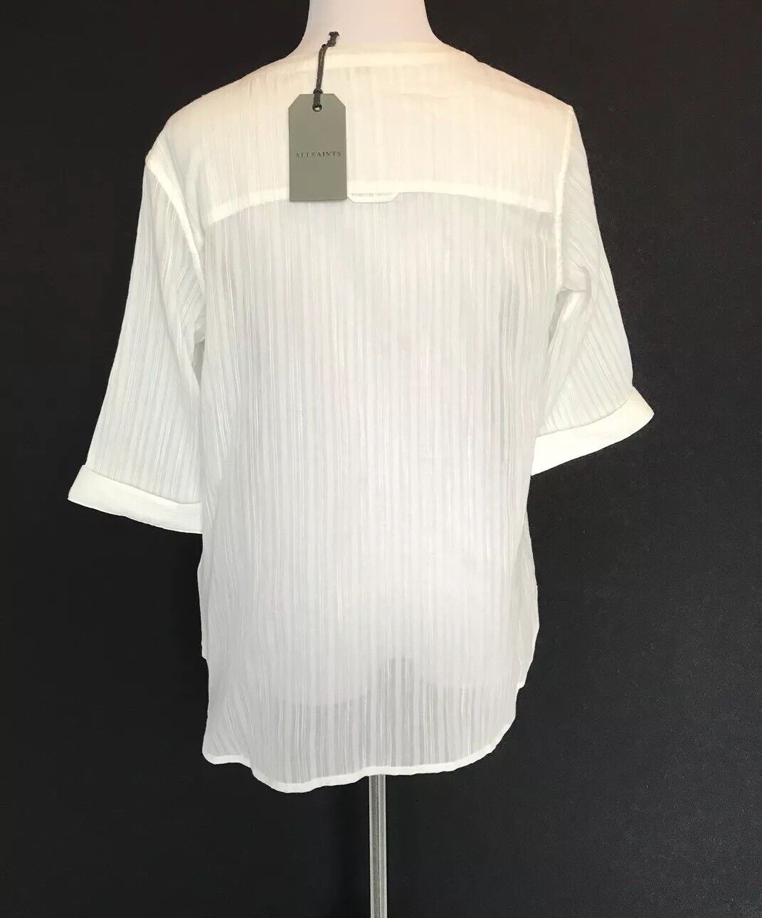 AllSaints  Wairyn Chalk Blouse. NWT Retail $215 Price $78 Size 4 All Saints