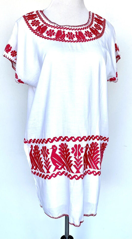 NWT J Marie embroidered Irene Dress size Small Retail $92 Price $69 Linen Mix