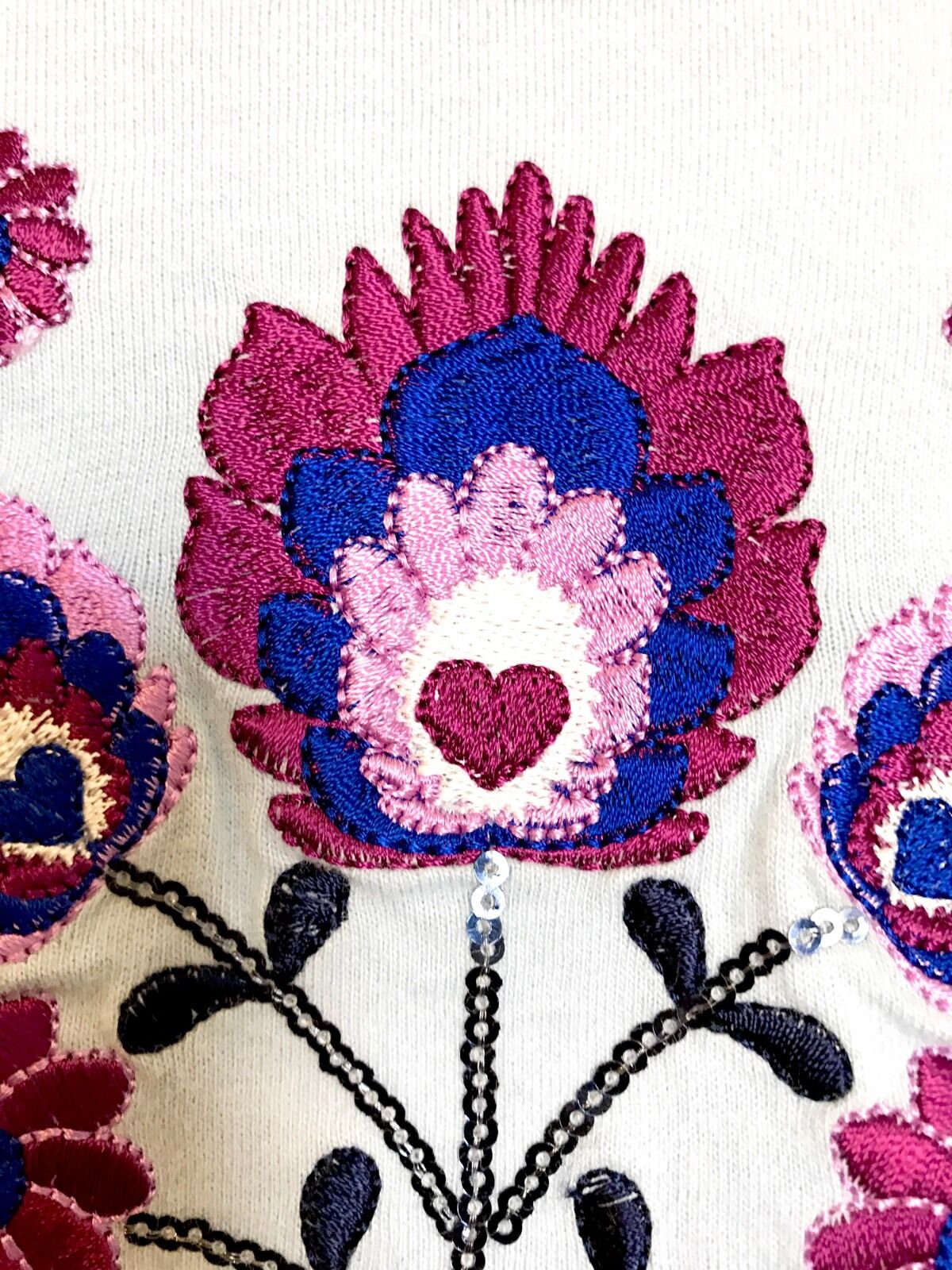 Pumpkin Patch Blue Embroidered Top. NWT Age 4 Price $12.50