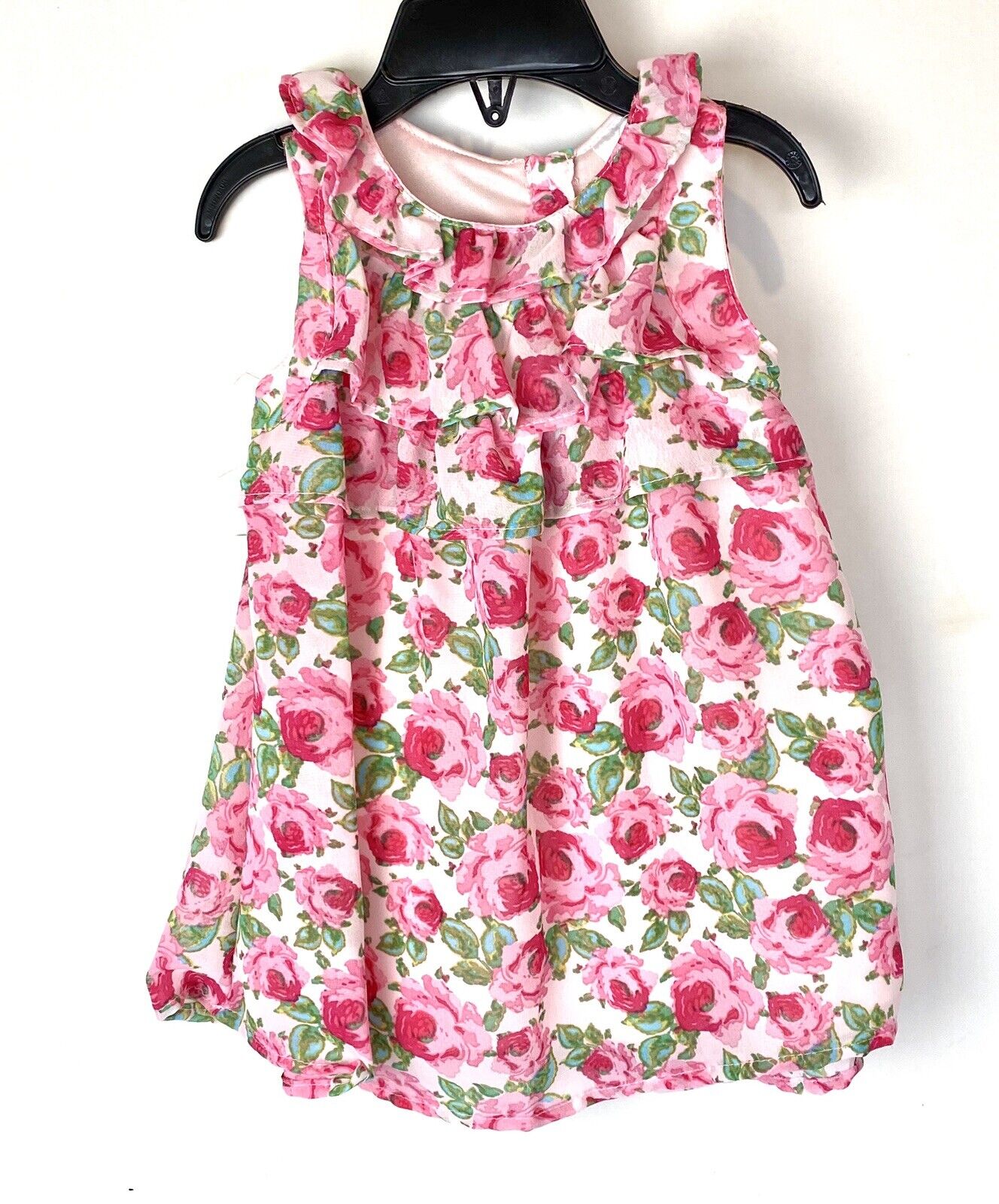 Koala Kids Baby 2 Pc Pink Flower Dress & Panties 6-9 Months NWT $23