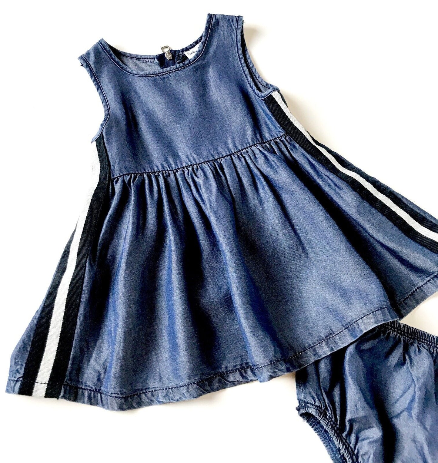 Splendid Soft Tencel Denim Dress & Panties. Retail $40 Price $26 NWT 12-18 Month