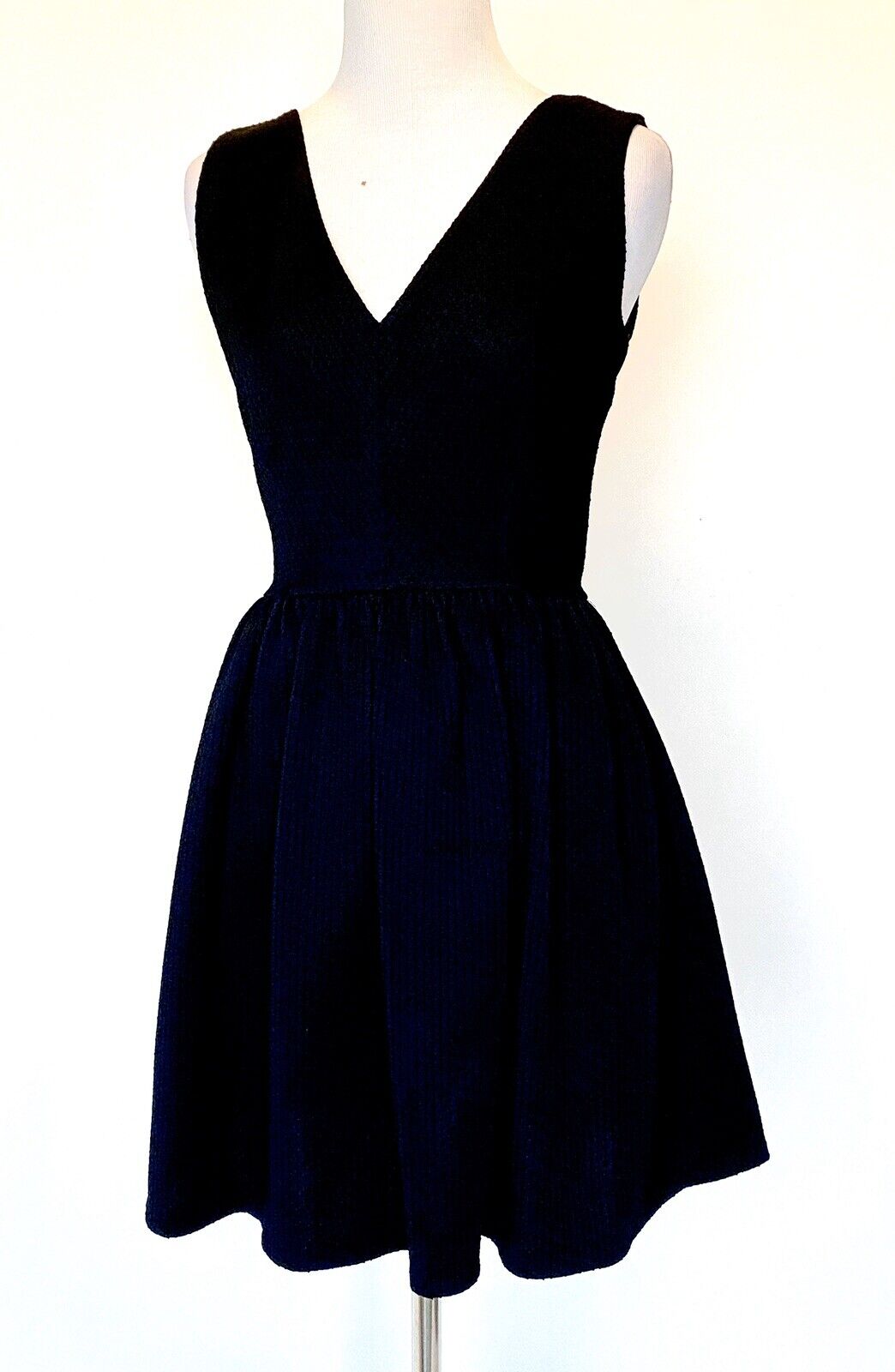 Little Black Dress Textured Stretch Skater Dress S Retail $88 Price $32 NWT