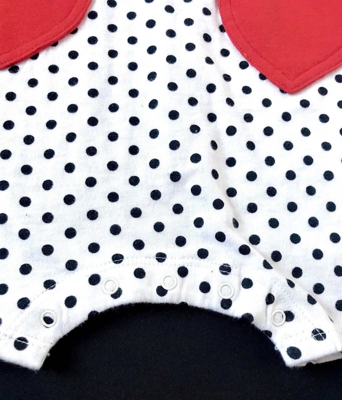 Nordstrom baby Black Dot & Red Heart Romper Retail $25 NWT Price $14.98 3M