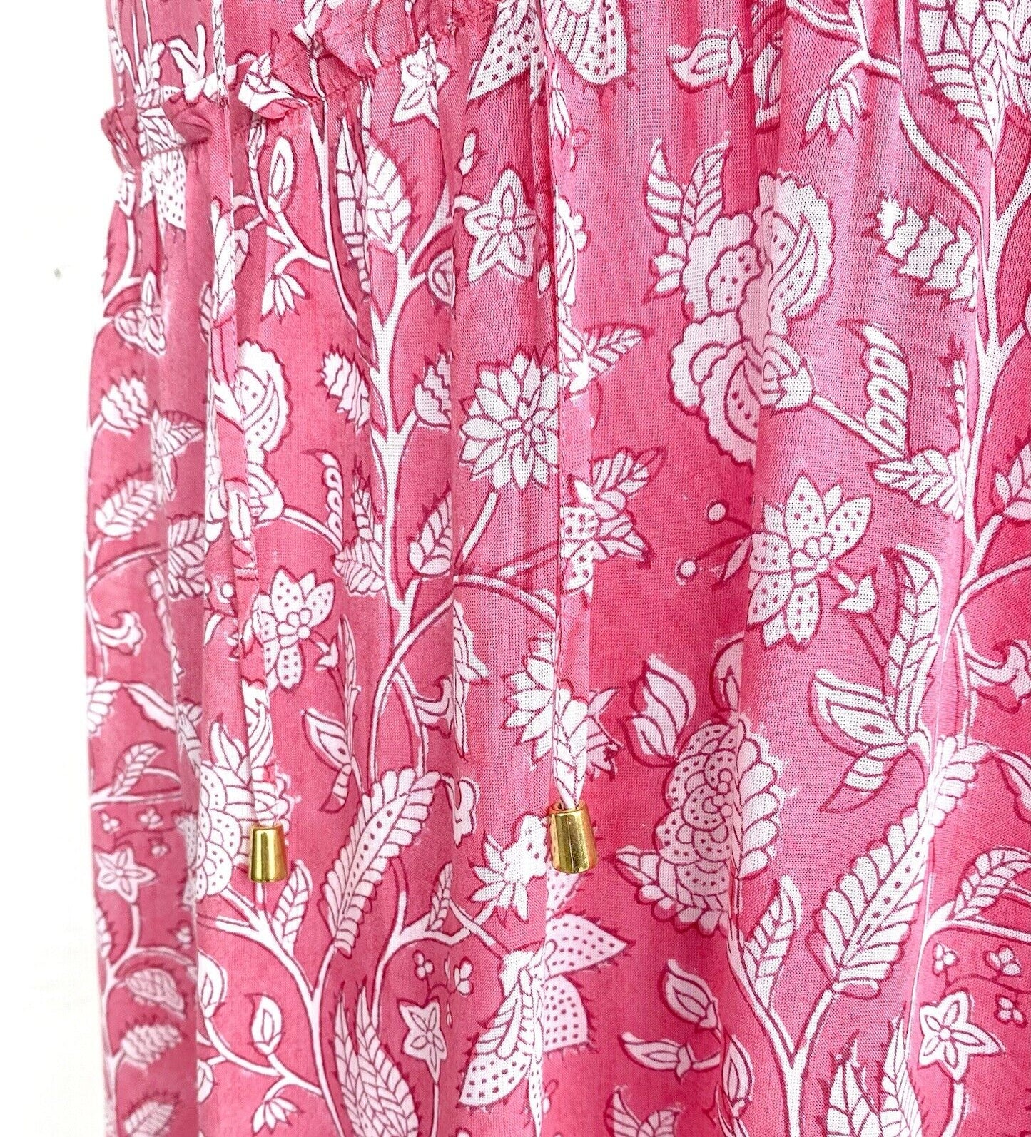 J Marie Emilia Rose ruffle tier maxi dress size S Retail $188 Price $85