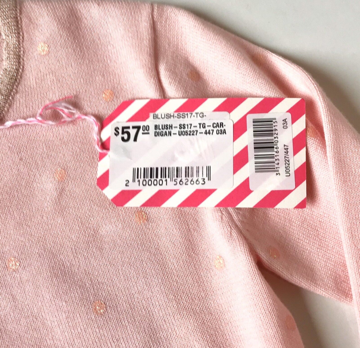 Billieblush Pink Glitter Spot Cardigan Retails $57 Price $39 Age 3 NWT