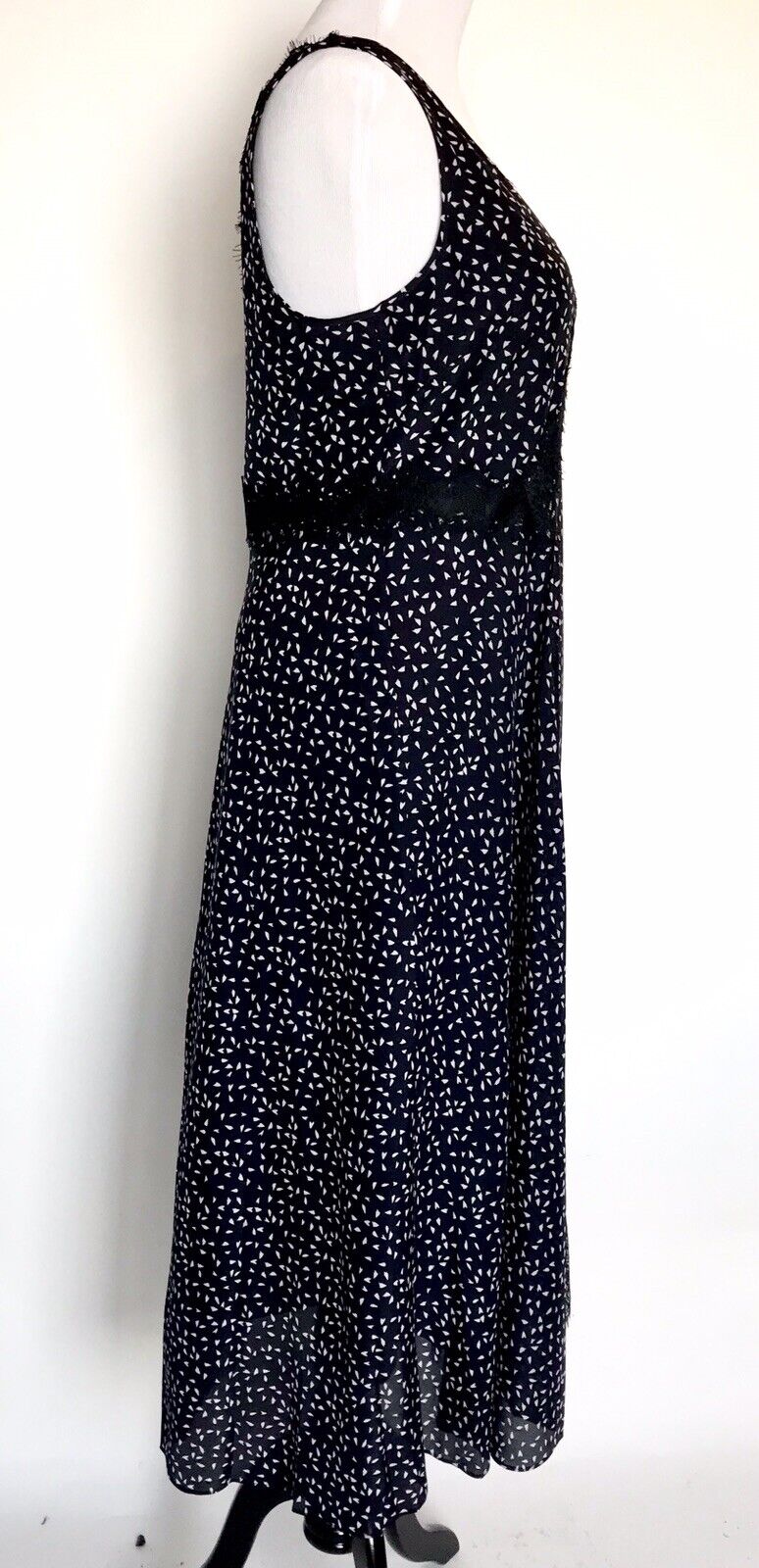 Lewit Dark Navy Night  Jane 100% Silk Dress. Retail $379 Price $148 NWT Size 10