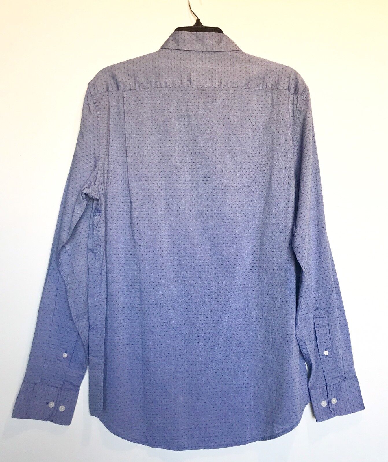 Michael Kors Spot Weave Button Down Long Sleeve Shirt Size M