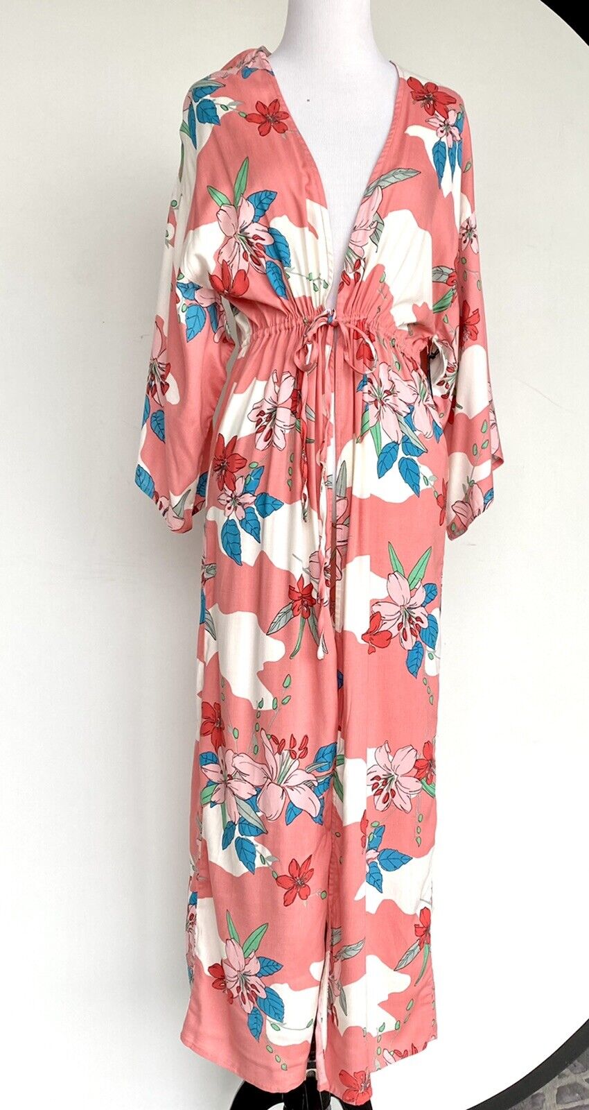 Amuse Society Ginger Guava Kimono cover up . Retail $86 Price $48 NWT