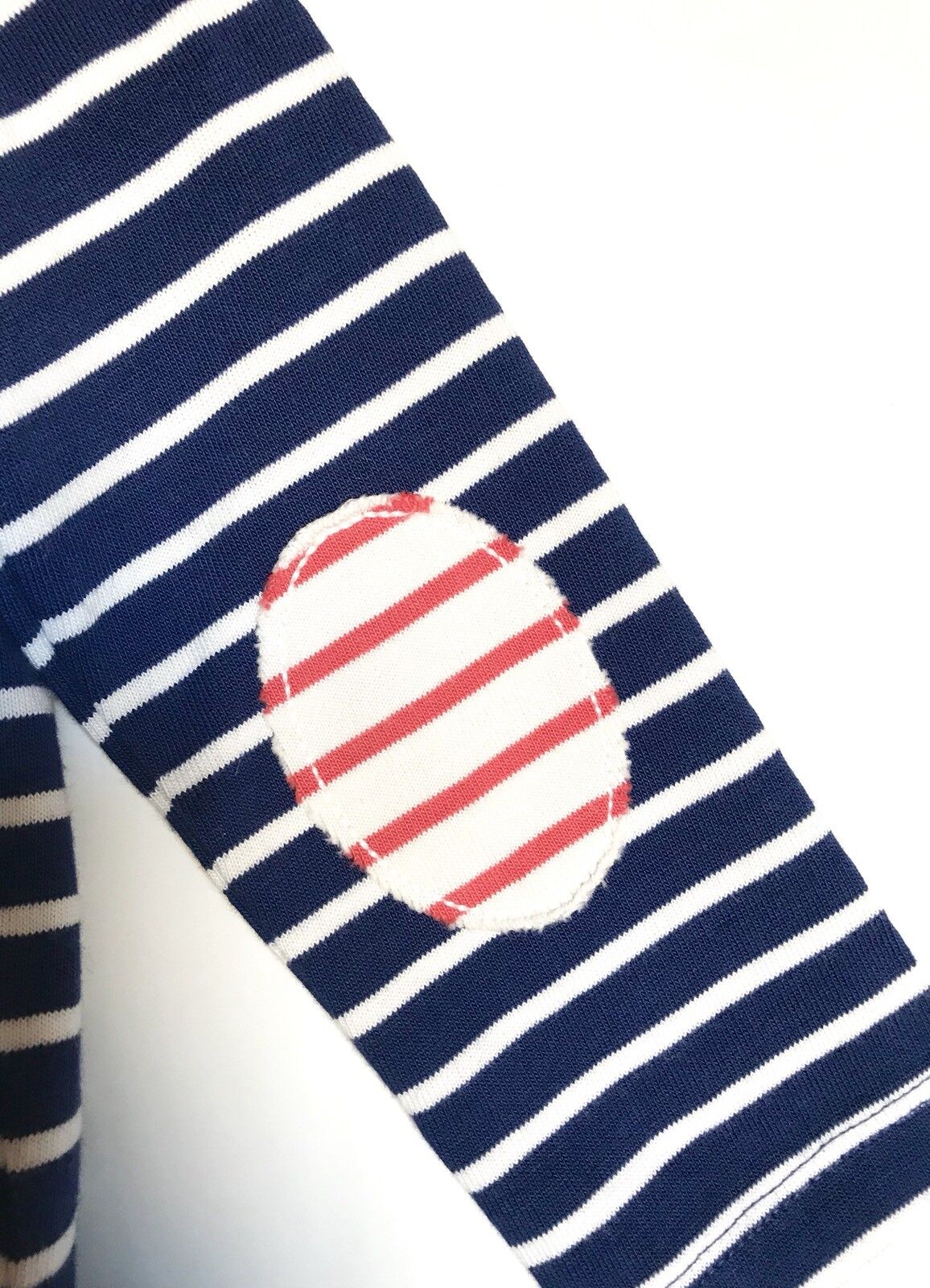 Mini Boden Baby Boden Elbow Patch Breton Top. 3-6 M Retail $22 Price $17 NWT