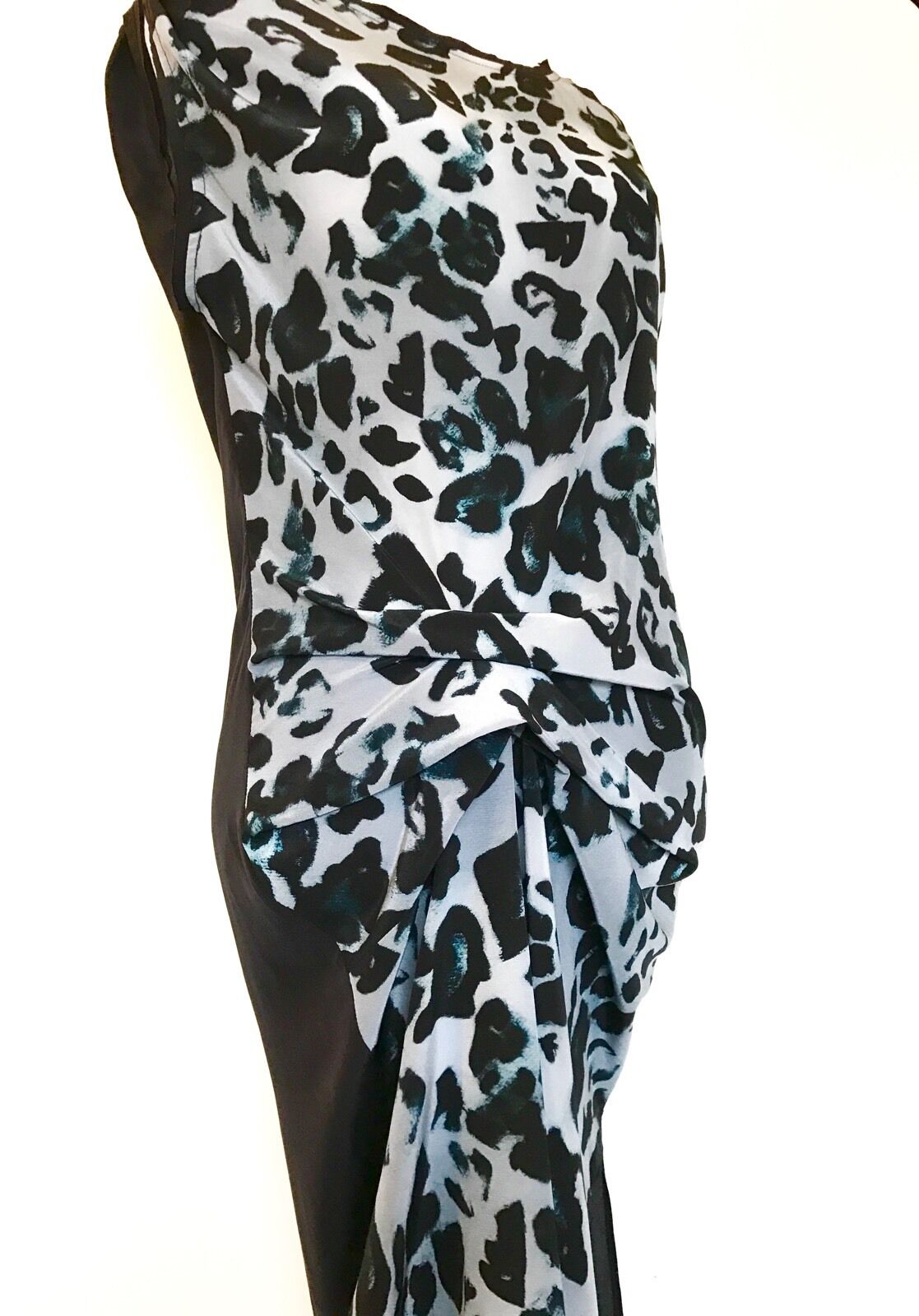 Allsaints Silk Riviera Leo Dress NWT Size 4 Retail $360 Price $108