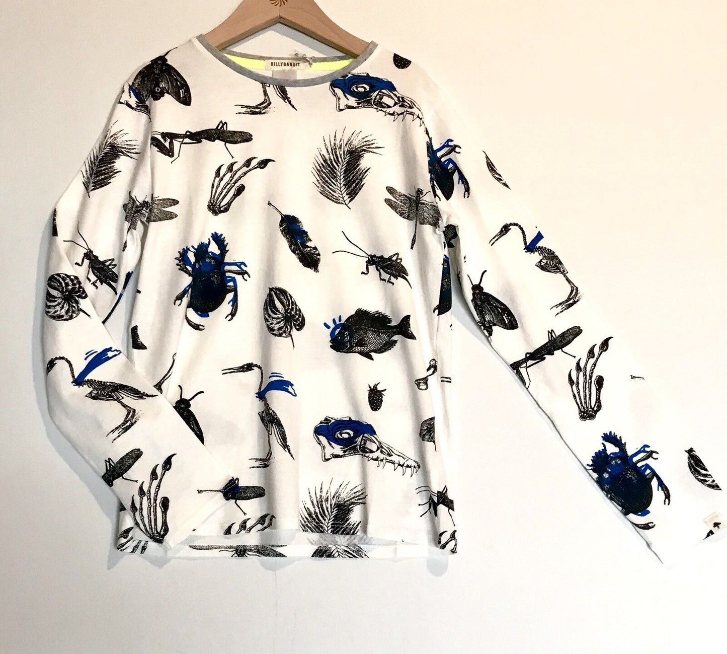Billy Bandit Bug & Dinosaur Skeleton LS Top. Retails $41 Price $29 Age 10 NWT