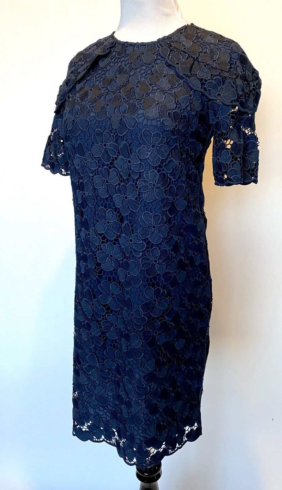 Juicy Couture Black Label Navy Lace Dress 2 Retail 298 Price $69 NWT
